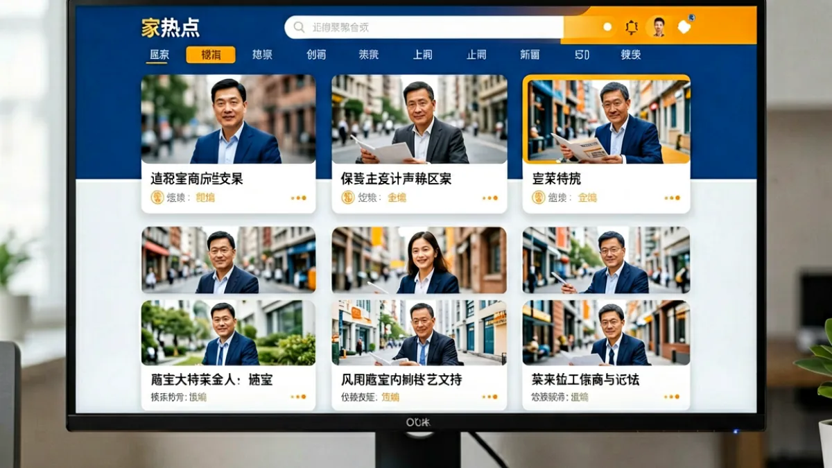 黑料不打烊门户首页横幅，展示多个热点频道的缩略信息流和爆料卡片排列在屏幕上