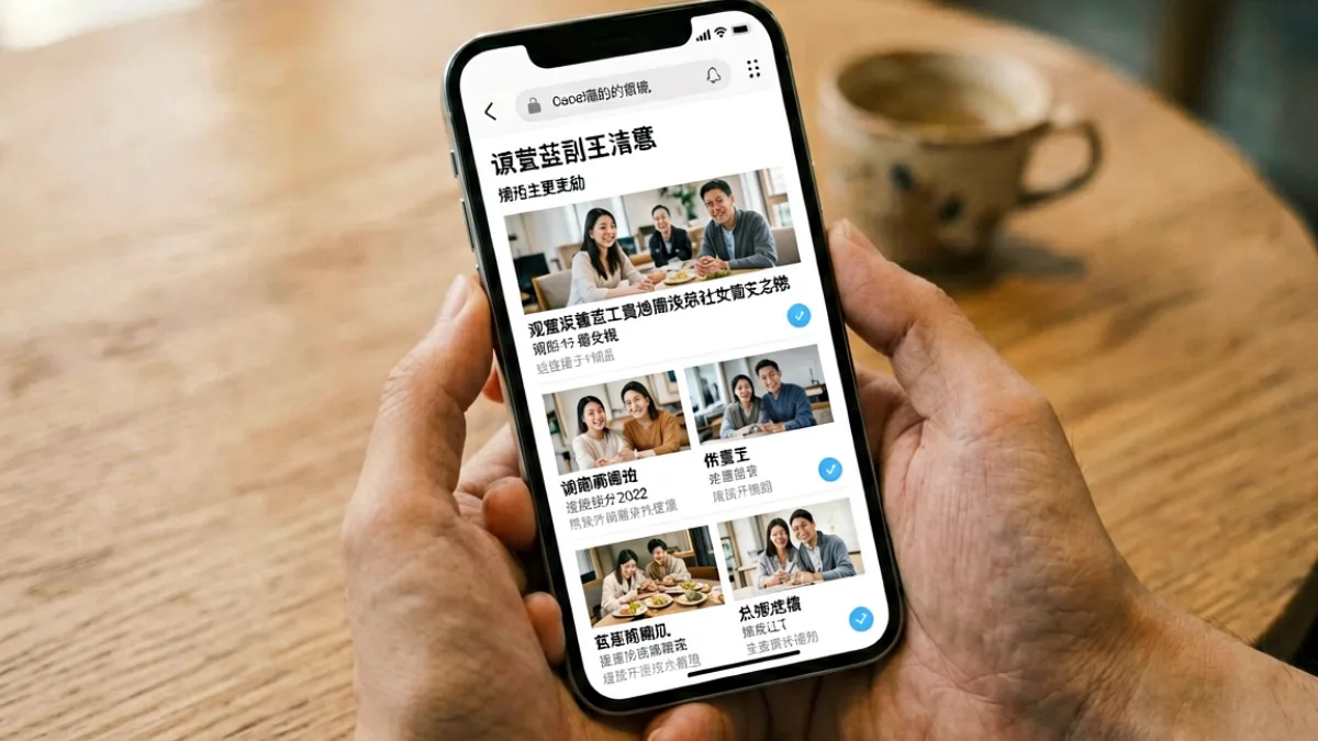 用户在手机浏览器中打开黑料不打烊镜像入口，内容页面正常显示的场景